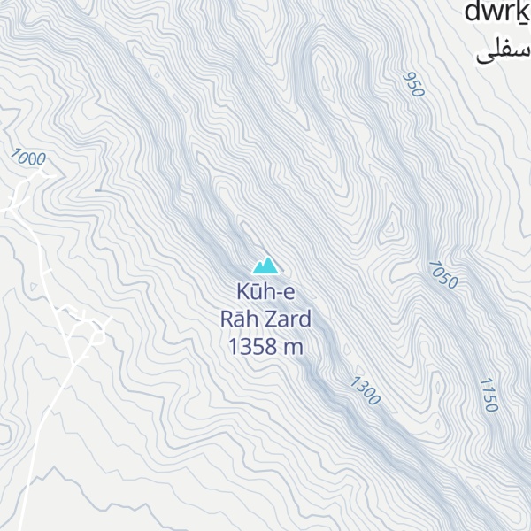Map of Kūh-e Rāh Zard