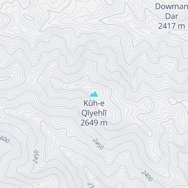 Map of Kūh-e Qīyehlī