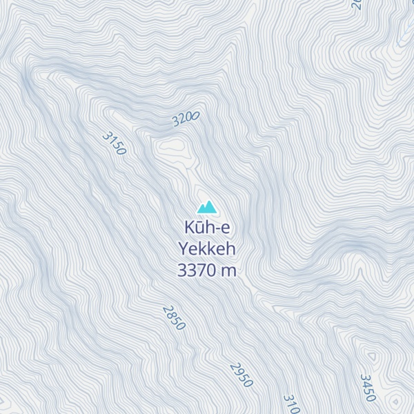 Map of Kūh-e Yekkeh