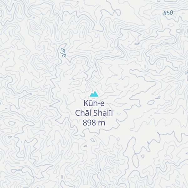Map of Kūh-e Chāl Shalīl