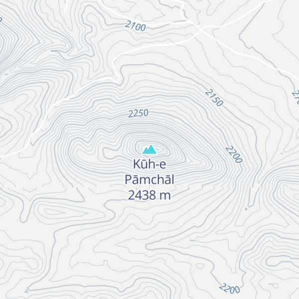 Map of Kūh-e Pāmchāl