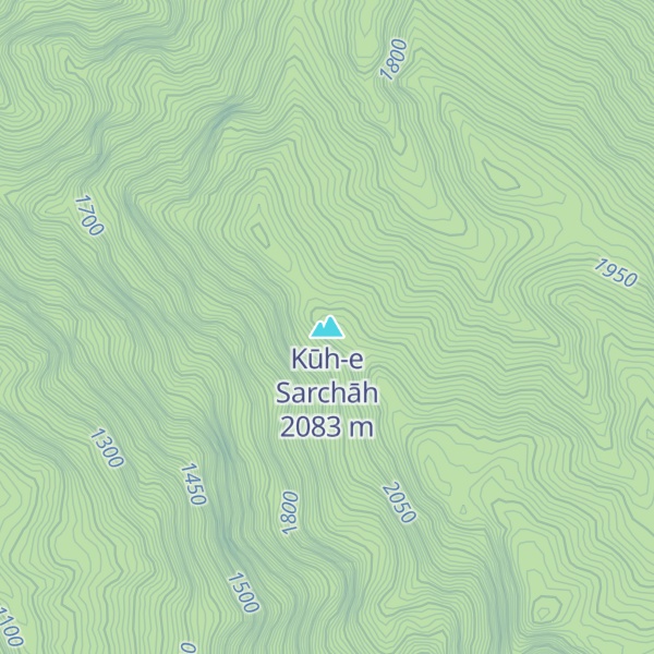 Map of Kūh-e Sarchāh