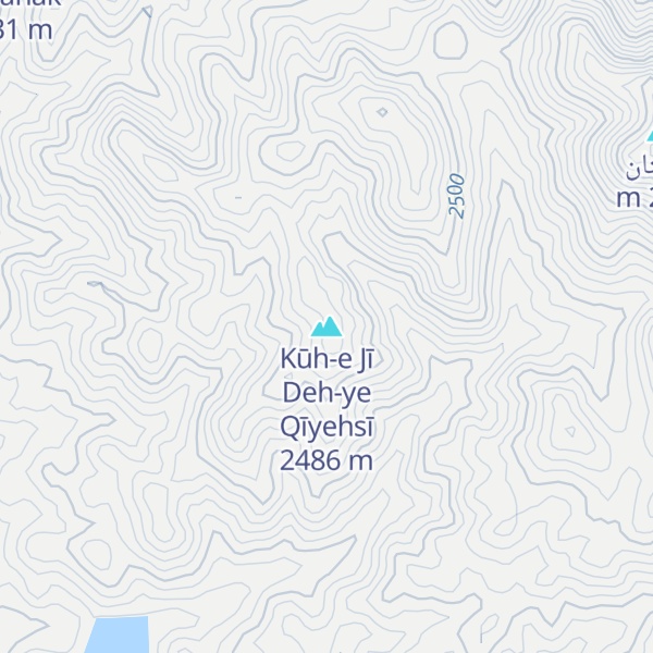 Map of Kūh-e Jī Deh-ye Qīyehsī