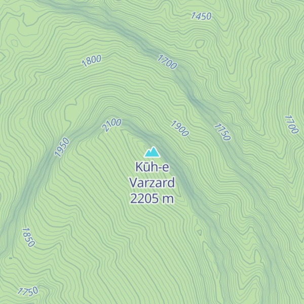 Map of Kūh-e Varzard