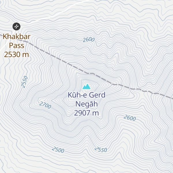Map of Kūh-e Gerd Negāh
