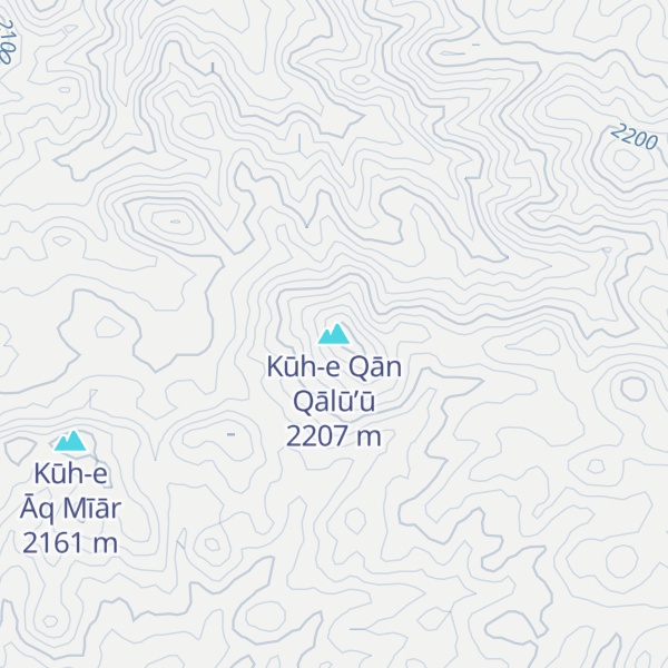 Map of Kūh-e Qān Qālū’ū