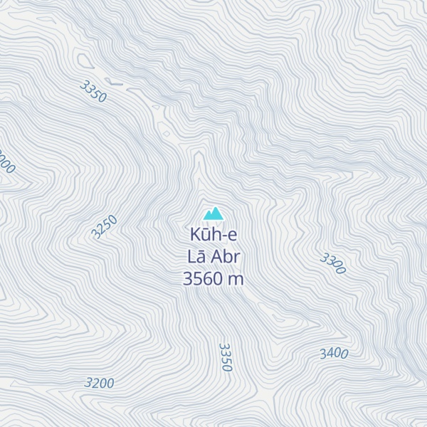 Map of Kūh-e Lā Abr