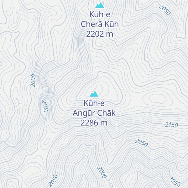 Map of Kūh-e Angūr Chāk