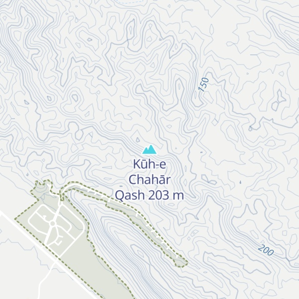 Map of Kūh-e Chahār Qash