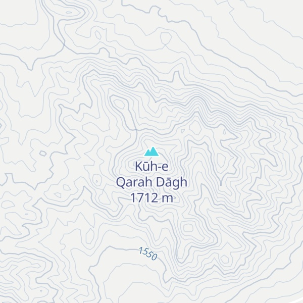 Map of Kūh-e Qarah Dāgh