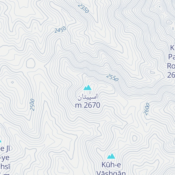 Map of اسپیتان