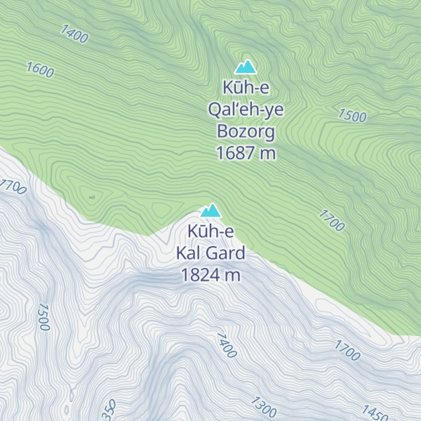 Map of Kūh-e Kal Gard