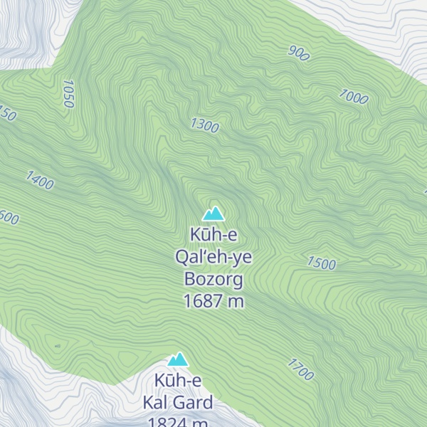 Map of Kūh-e Qal‘eh-ye Bozorg