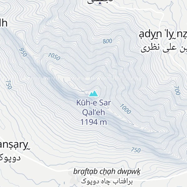Map of Kūh-e Sar Qal‘eh