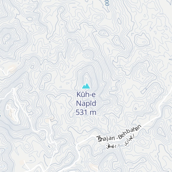 Map of Kūh-e Napīd