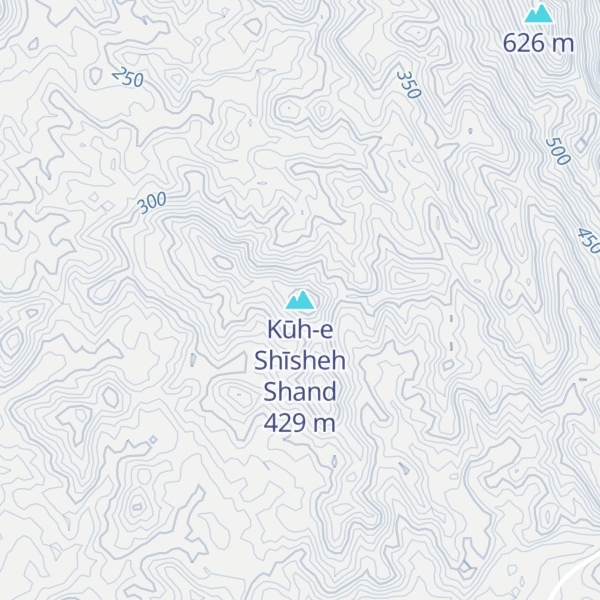 Map of Kūh-e Shīsheh Shand