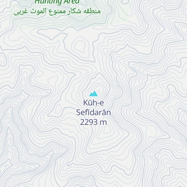 Map of Kūh-e Sefīdarān