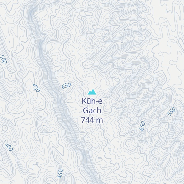 Map of Kūh-e Gach