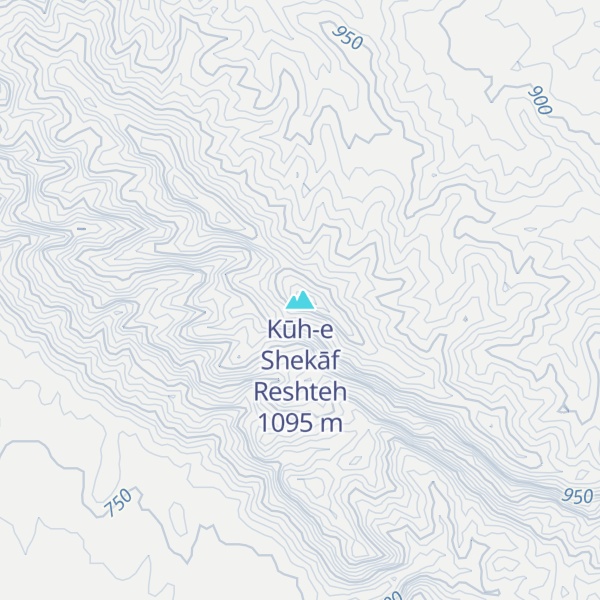 Map of Kūh-e Shekāf Reshteh