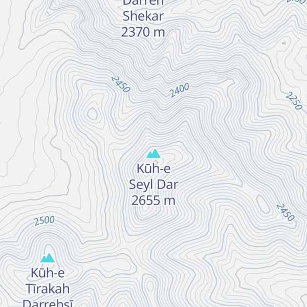 Map of Kūh-e Seyl Dar