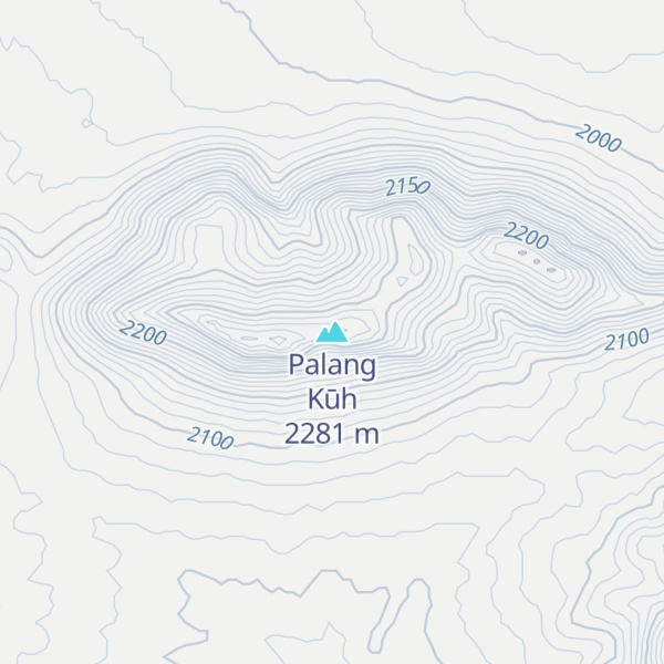 Map of Palang Kūh