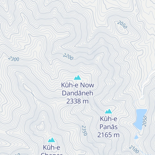 Map of Kūh-e Now Dandāneh