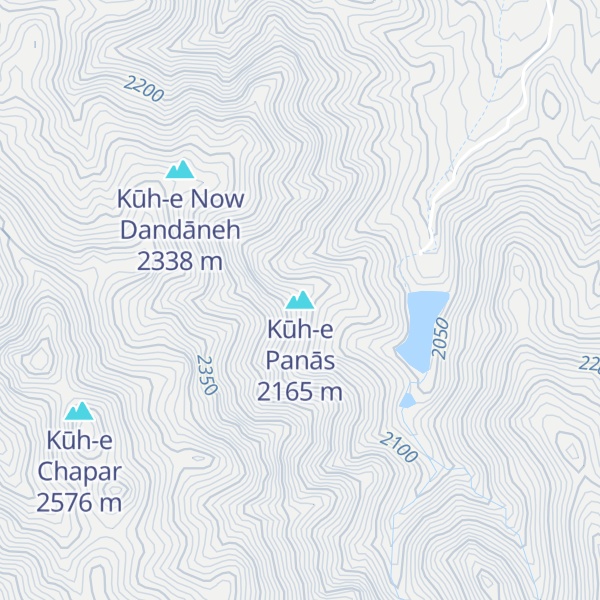 Map of Kūh-e Panās