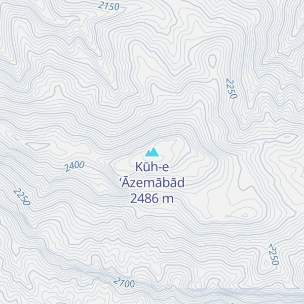 Map of Kūh-e ‘Āzemābād