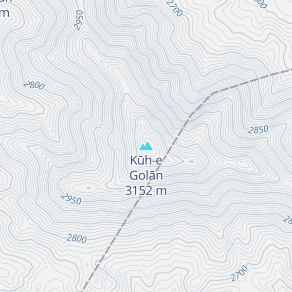 Map of Kūh-e Golān