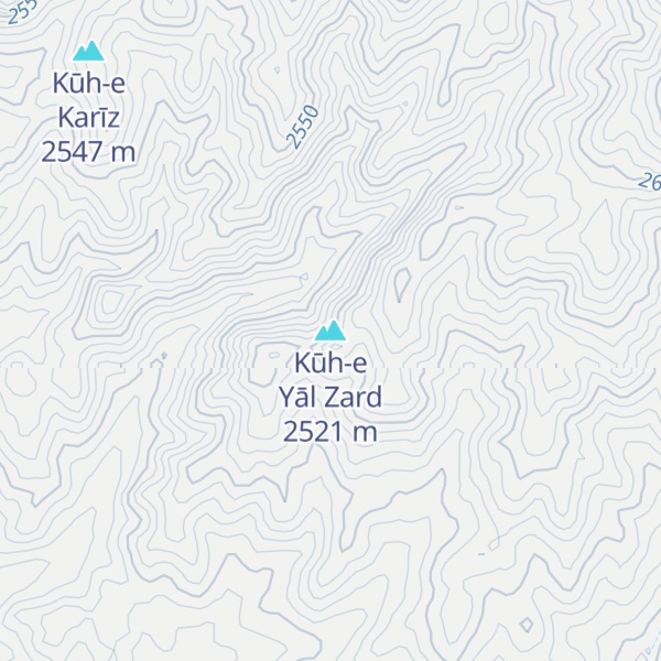 Map of Kūh-e Yāl Zard
