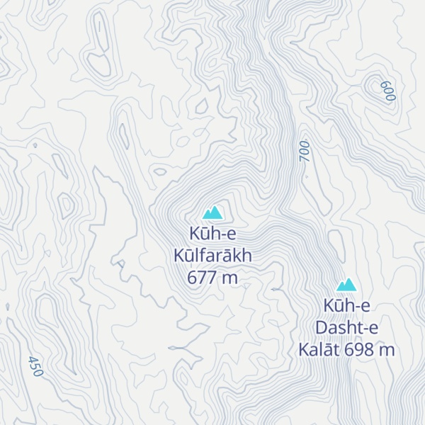 Map of Kūh-e Kūlfarākh