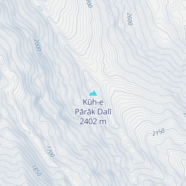 Map of Kūh-e Pārāk Dalī