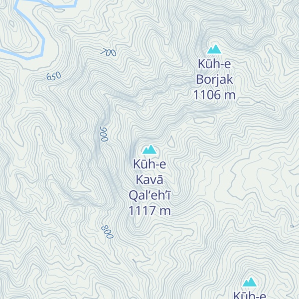 Map of Kūh-e Kavā Qal‘eh’ī