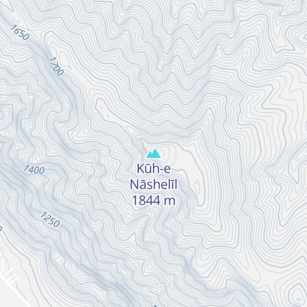 Map of Kūh-e Nāshelīl