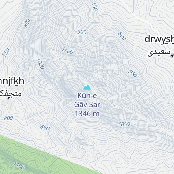 Map of Kūh-e Gāv Sar