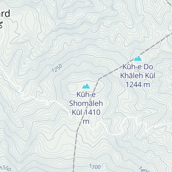 Map of Kūh-e Shomāleh Kūl