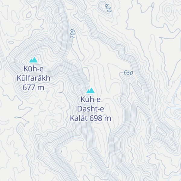 Map of Kūh-e Dasht-e Kalāt