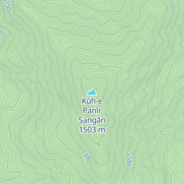 Map of Kūh-e Panīr Sangān