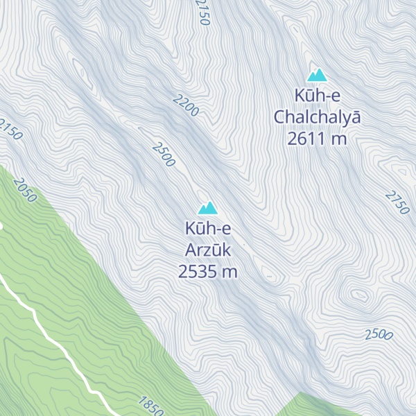 Map of Kūh-e Arzūk