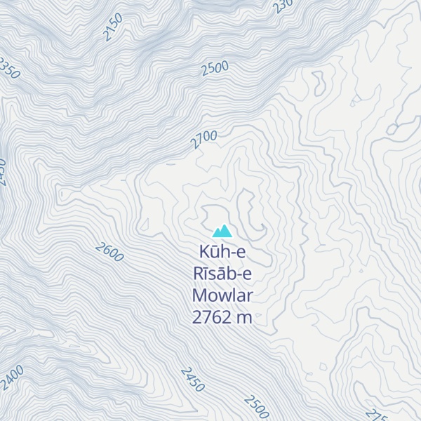 Map of Kūh-e Sefīd