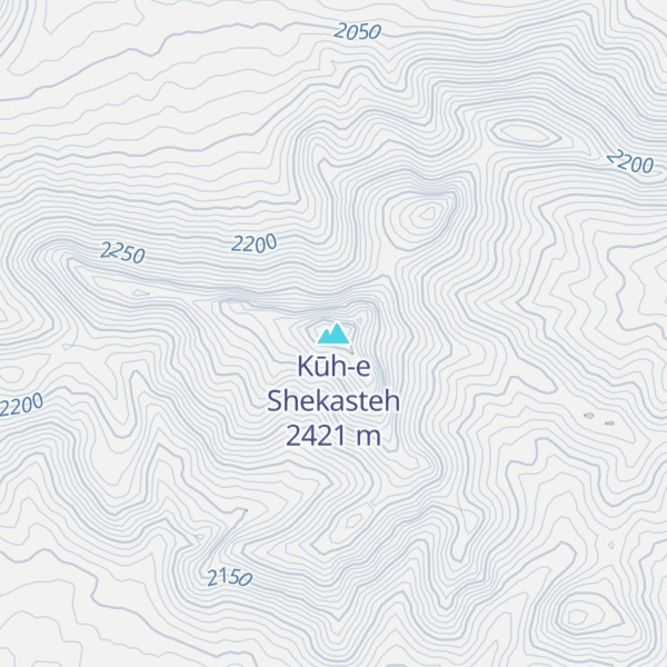 Map of Kūh-e Shekasteh