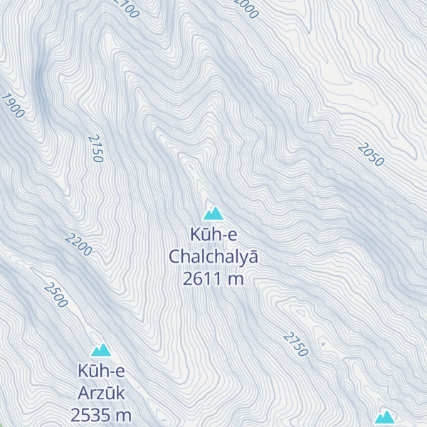 Map of Kūh-e Chalchalyā