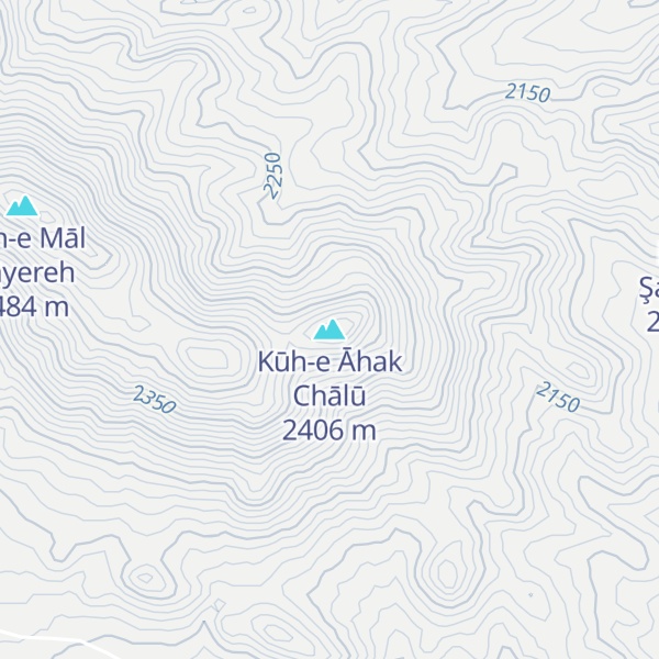 Map of Kūh-e Āhak Chālū
