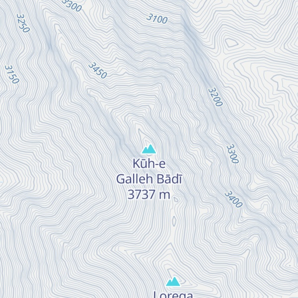 Map of Kūh-e Galleh Bādī