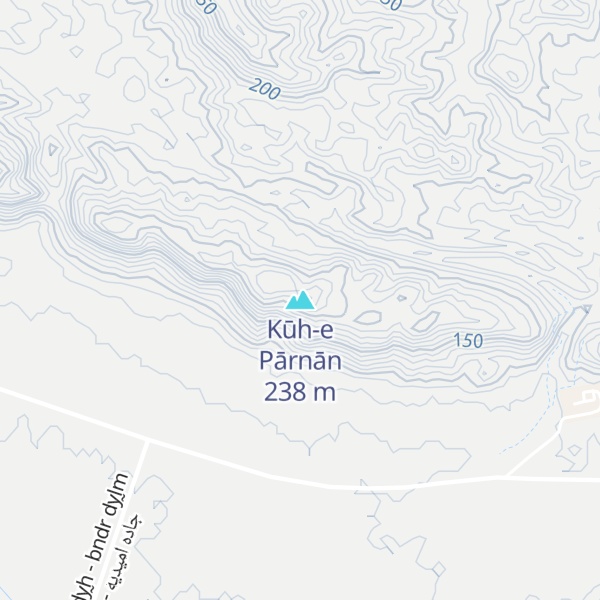 Map of Kūh-e Pārnān