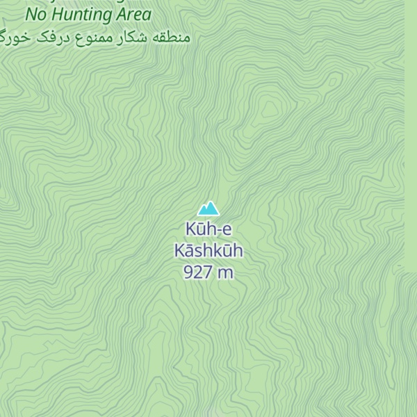 Map of Kūh-e Kāshkūh