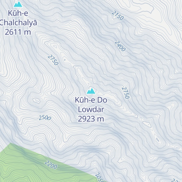 Map of Kūh-e Do Lowdar
