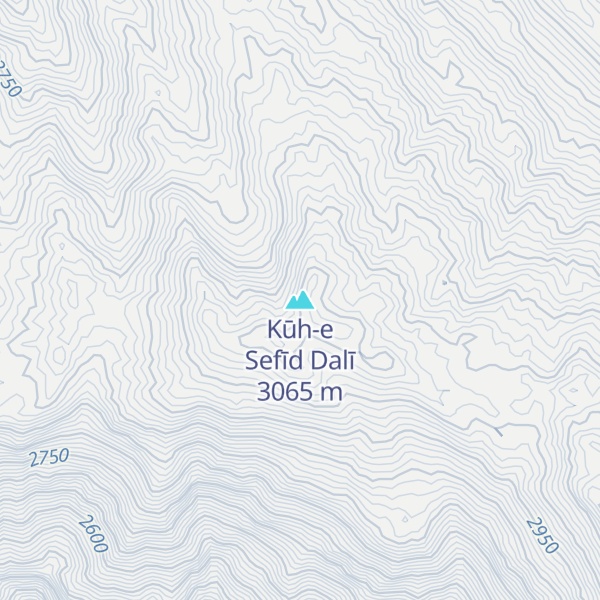 Map of Kūh-e Sefīd Dalī