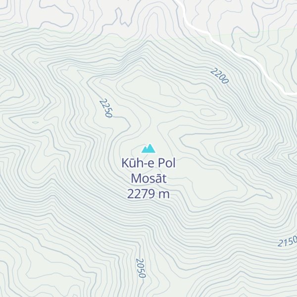 Map of Kūh-e Pol Mosāt