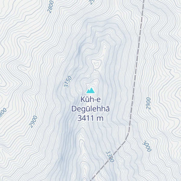 Map of Kūh-e Degūlehhā